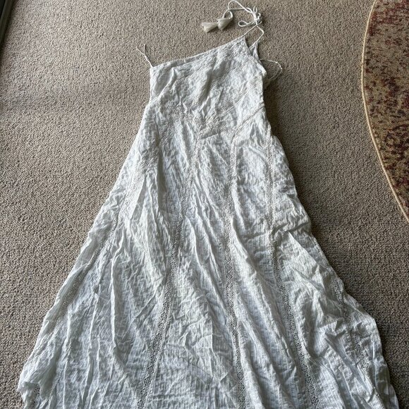 Free People Dresses & Skirts - Free People White One Shoulder Dress L ✨